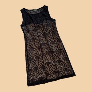 Maude Black Lace Cocktail Dress